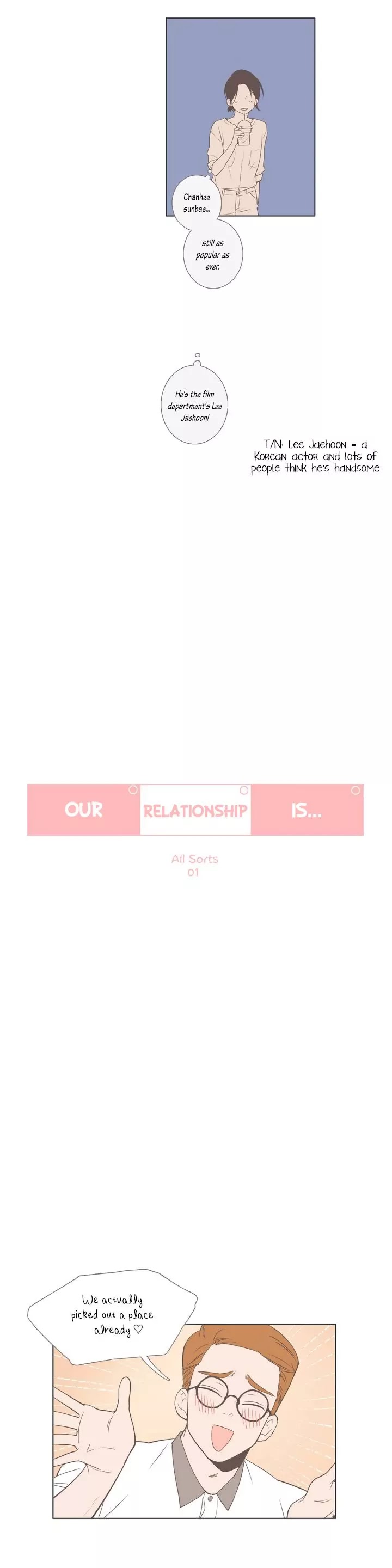 Our Relationship Is... Chapter 35 page 5 - Chapter 35: All Kinds of Things (1)