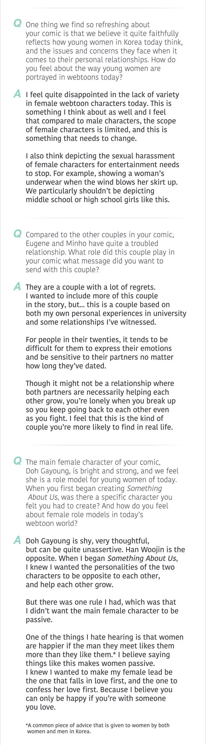 Our Relationship Is... Chapter 98.2 page 2 - Chapter 98.2: Women's History Month: A Special Interview
