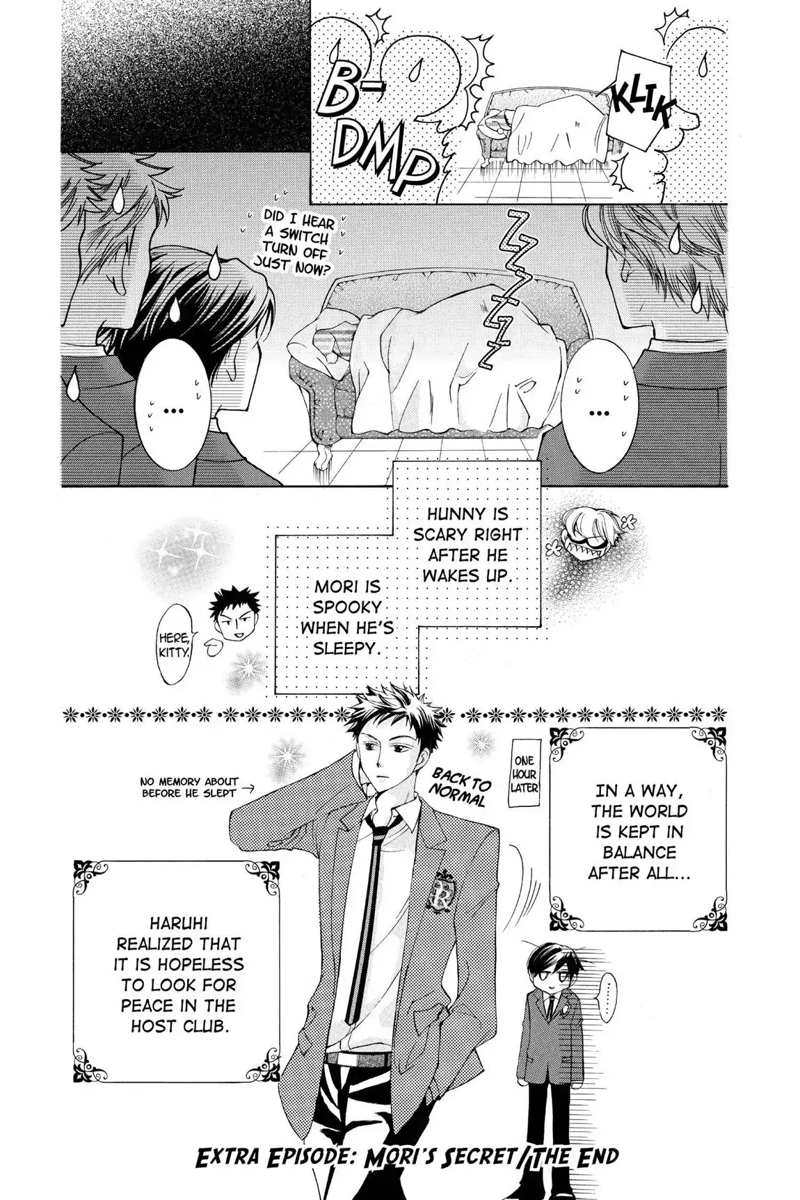 Ouran High School Host Club Chapter 21.5 page 8 - Vol.5 Extra Episode: Mori's Secret