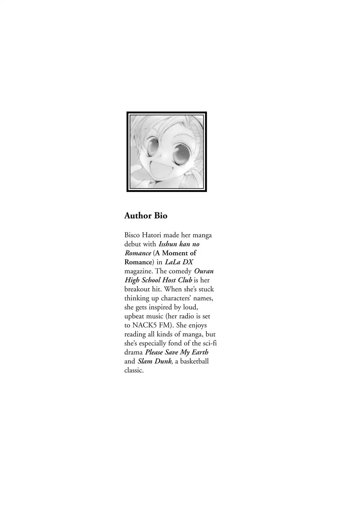 Ouran High School Host Club Chapter 21.7 page 2 - Vol.5 Editor's Notes