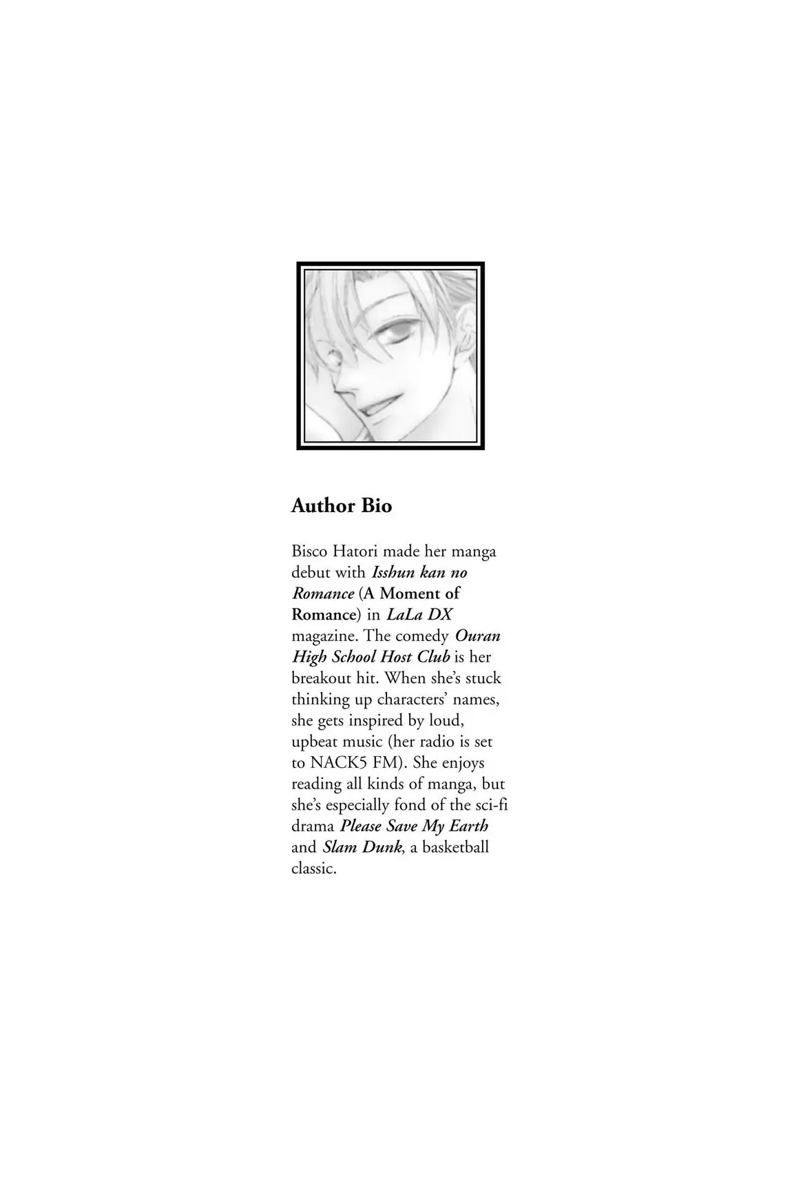 Ouran High School Host Club Chapter 31.8 page 2 - Vol.7 Editor's Notes