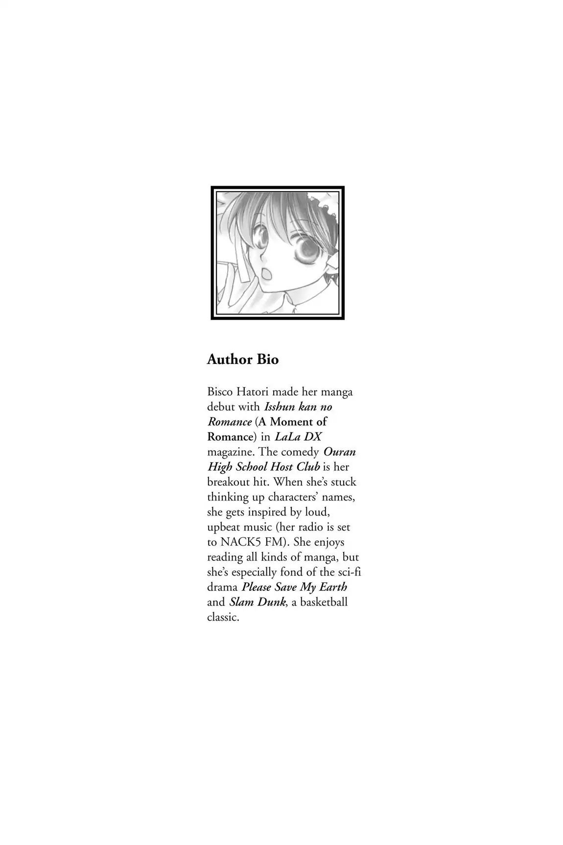 Ouran High School Host Club Chapter 40.8 page 2 - Vol.9 Editor's Notes