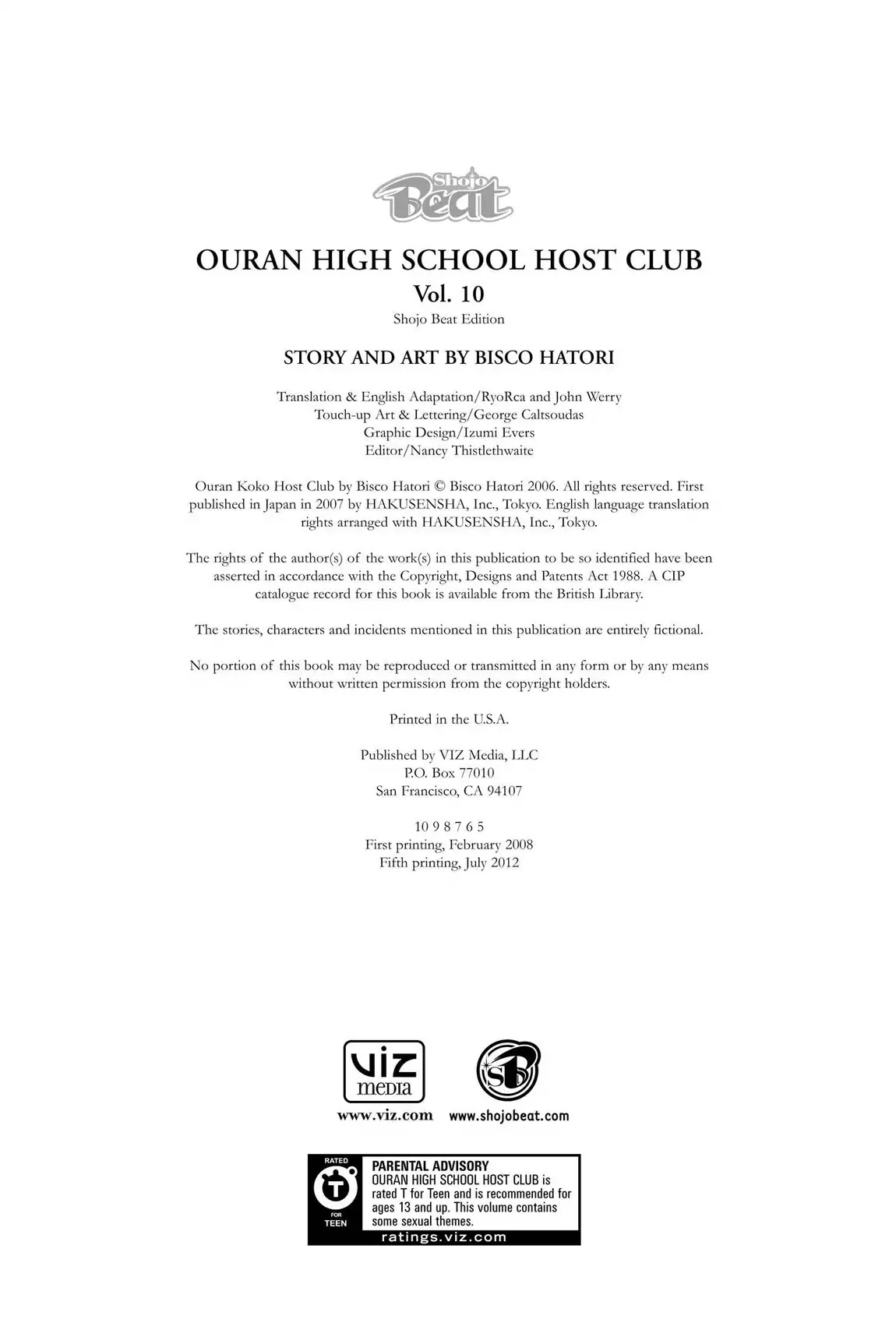 Ouran High School Host Club Chapter 46.6 page 5 - Vol.10 Editor's Notes