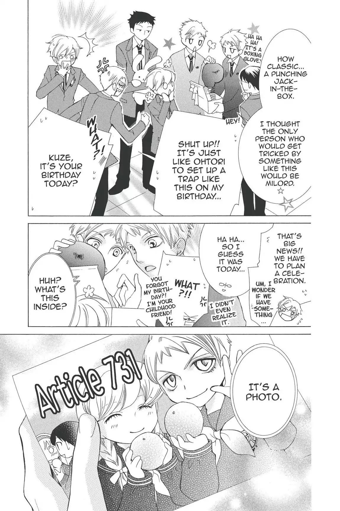 Ouran High School Host Club Chapter 56.5 page 2 - Vol.12 Extra Episode: Kuze's Happy and Unhappy Everyday Life