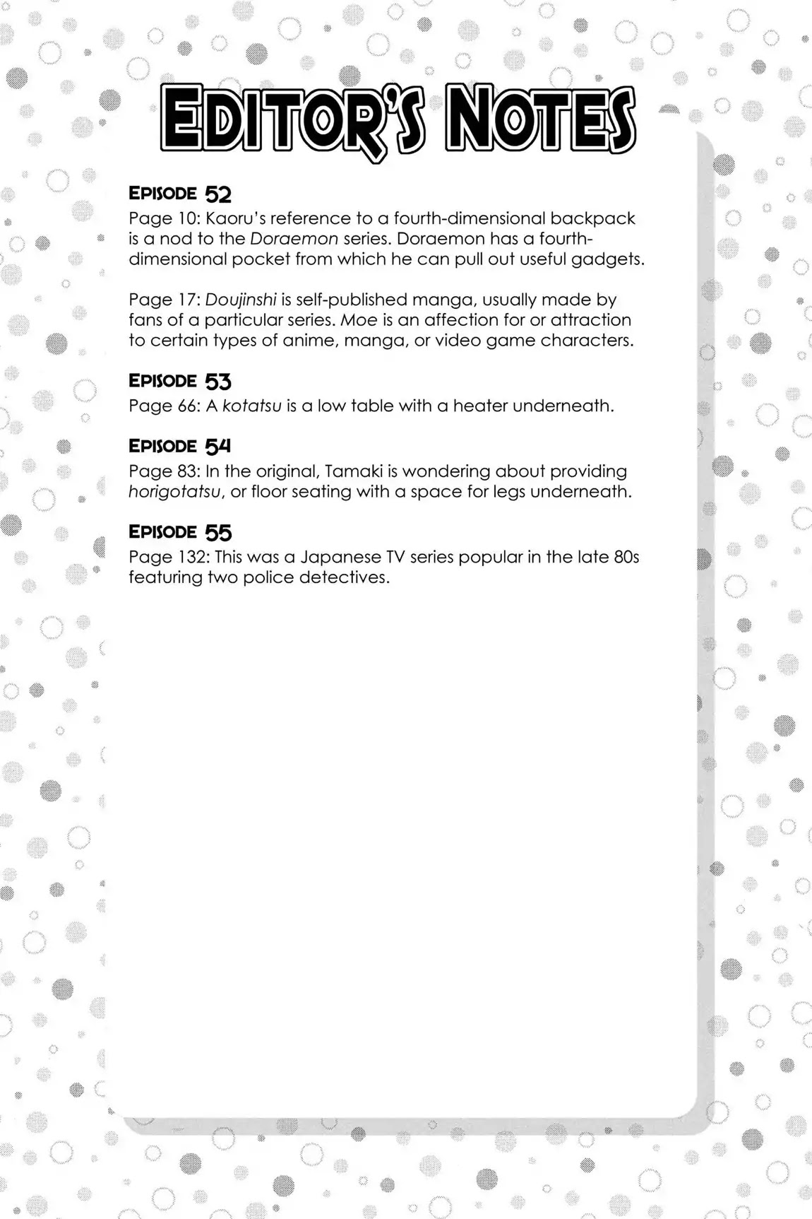 Ouran High School Host Club Chapter 56.7 page 1 - Vol.12 Editor's Notes
