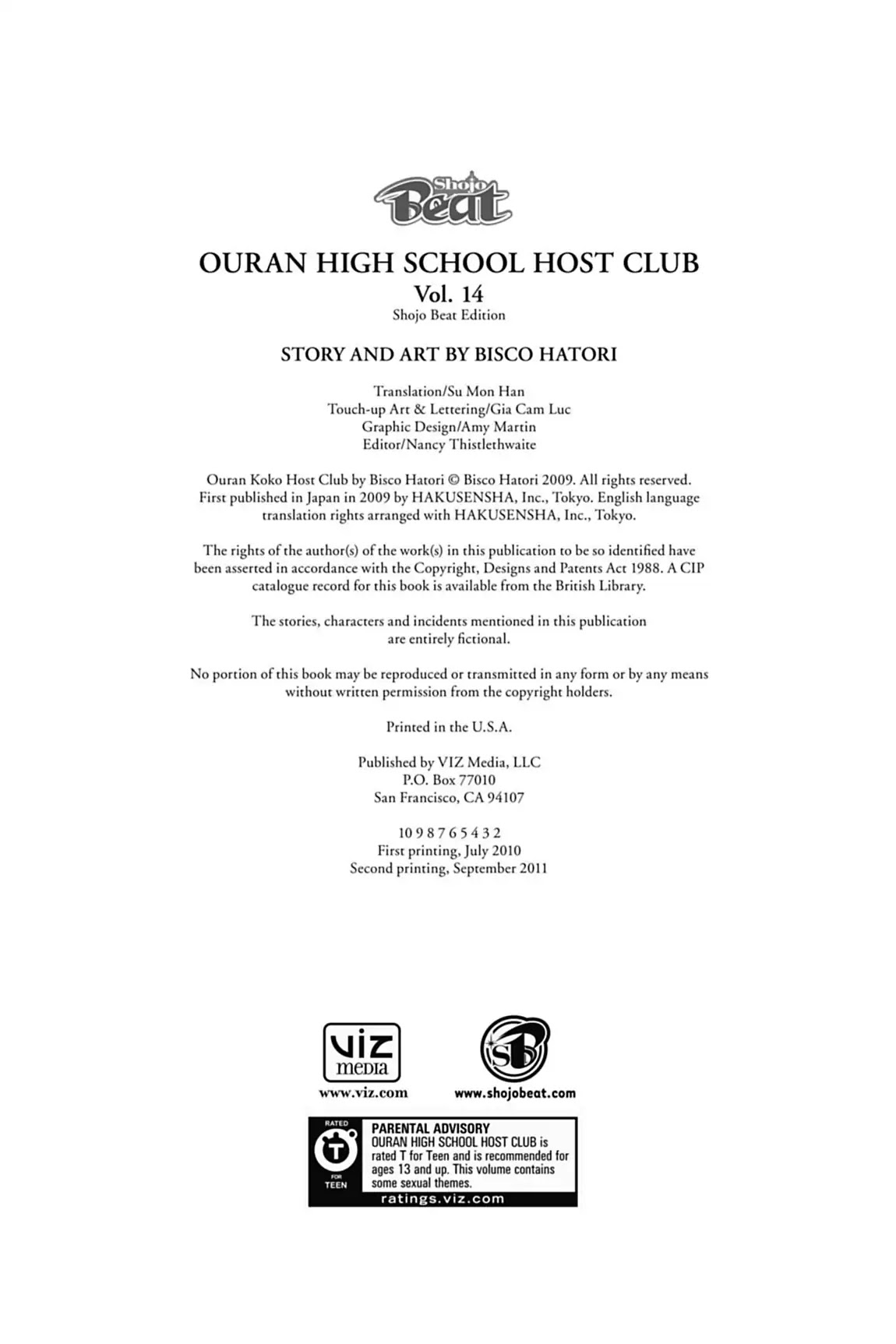 Ouran High School Host Club Chapter 66.7 page 3 - Vol.14 Editor's Notes