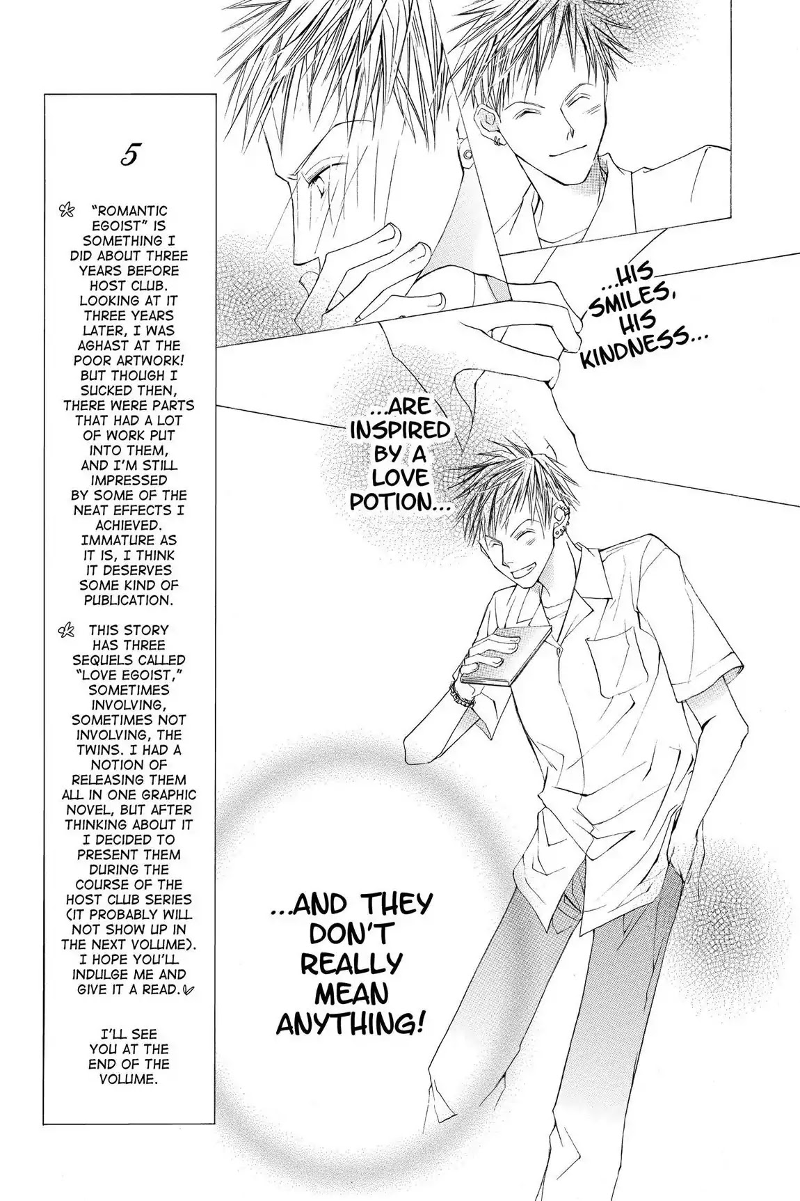 Ouran High School Host Club Chapter 7.5 page 27 - Vol.2 Extra Episode: Romantic Egoist
