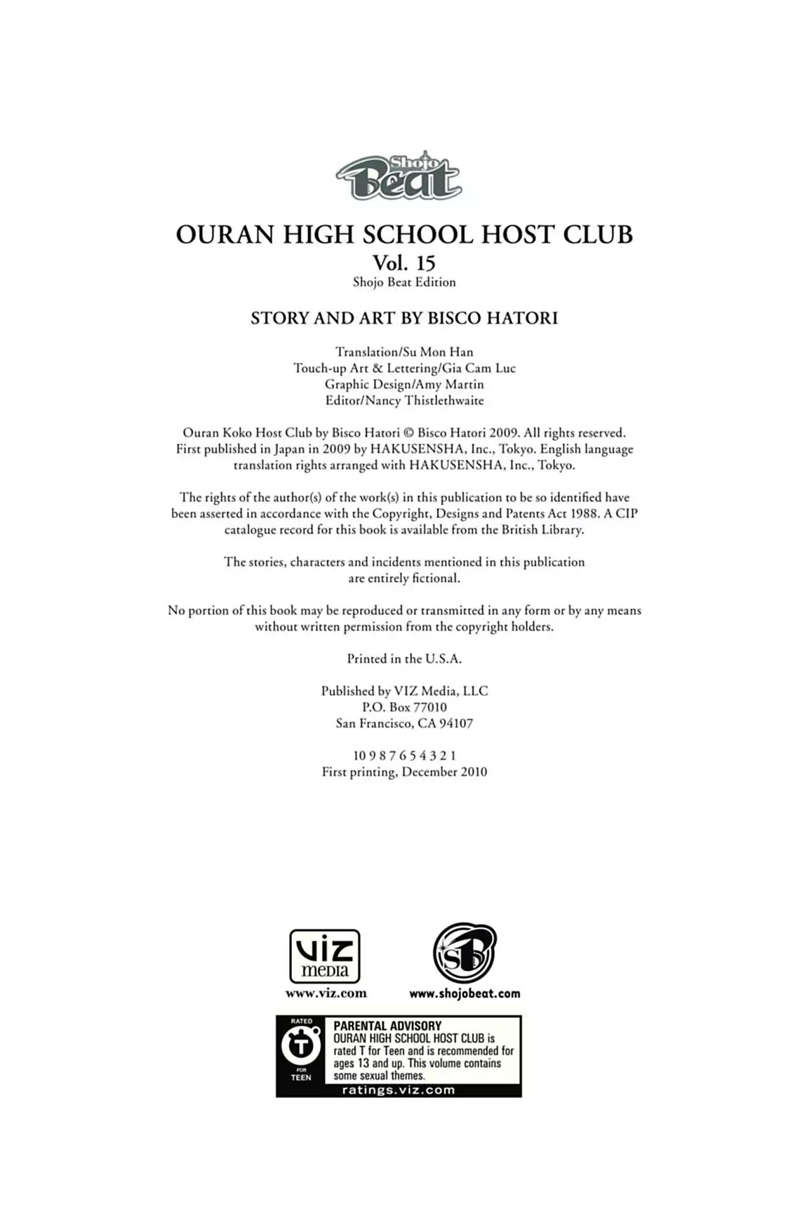 Ouran High School Host Club Chapter 71.7 page 3 - Vol.15 Editor's Notes