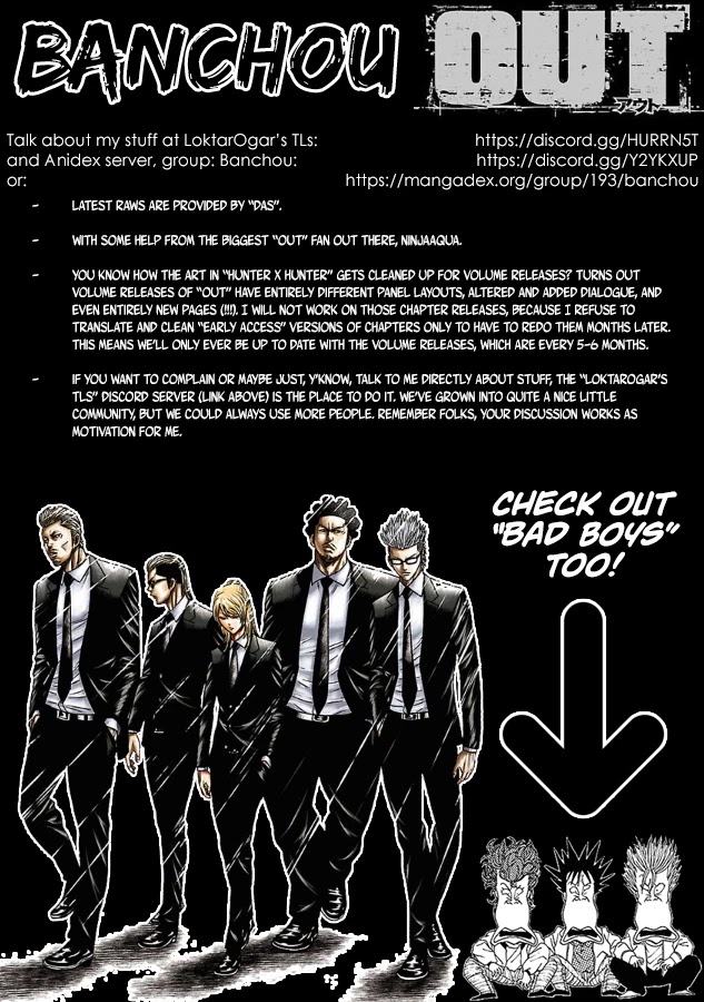 Out (Makoto Mizuta) Chapter 142 page 1 - Chapter 142