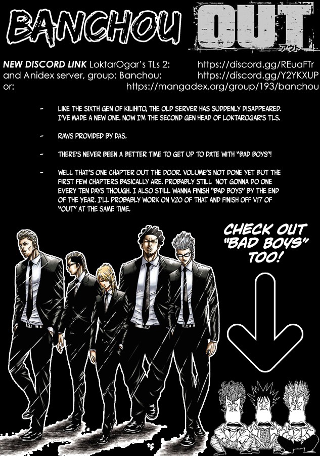 Out (Makoto Mizuta) Chapter 156 page 1 - Chapter 156