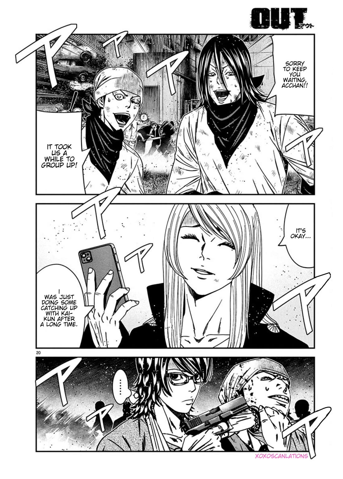 Out (Makoto Mizuta) Chapter 255 page 20 - Chapter 255: !!!MAGAZINE VERSION!!!