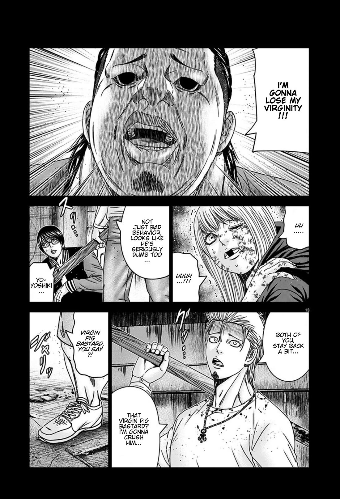 Out (Makoto Mizuta) Chapter 258 page 13 - Chapter 258: !!!MAGAZINE VERSION!!!