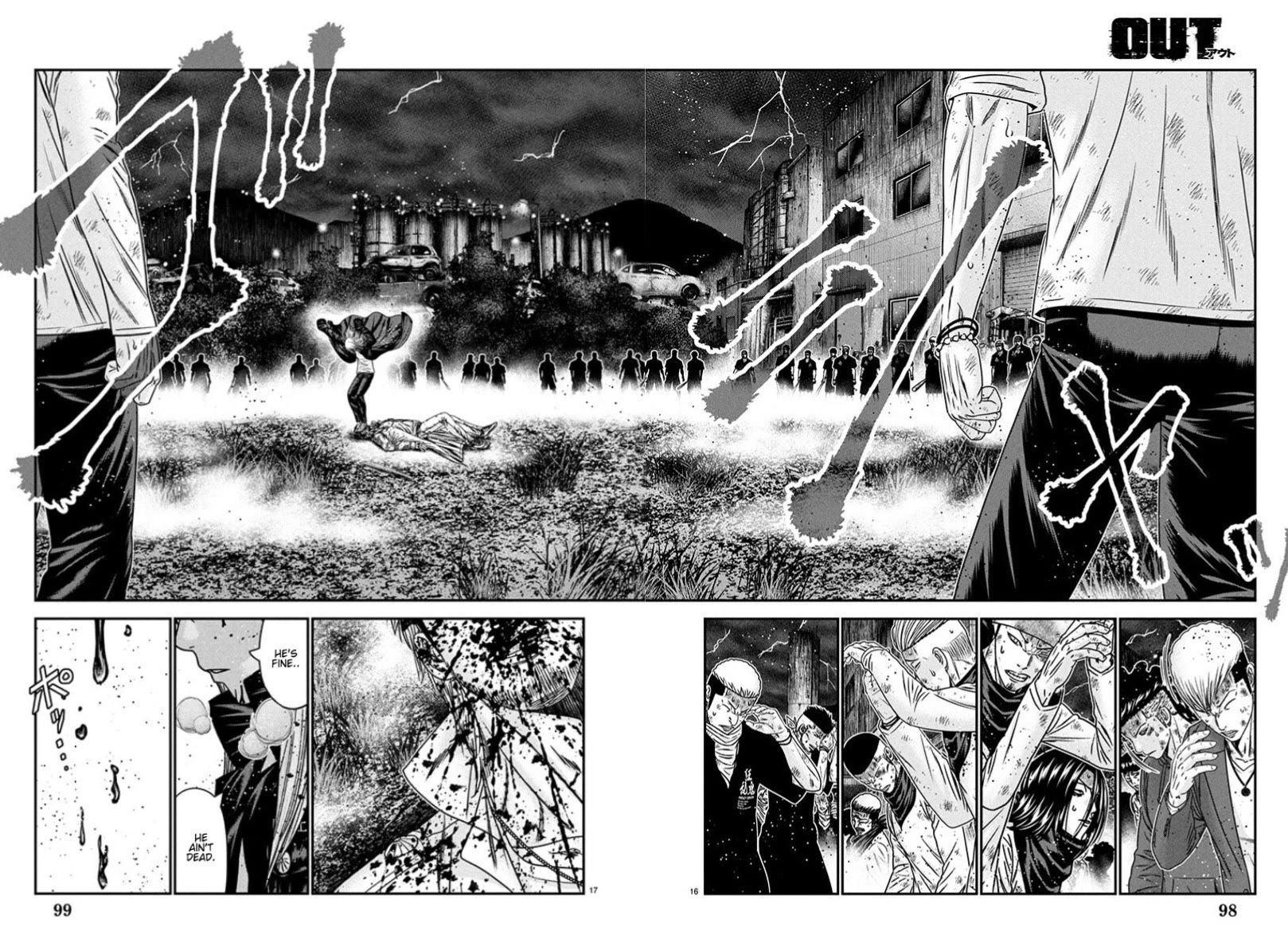 Out (Makoto Mizuta) Chapter 265 page 13 - Chapter 265: !!!MAGAZINE VERSION!!!