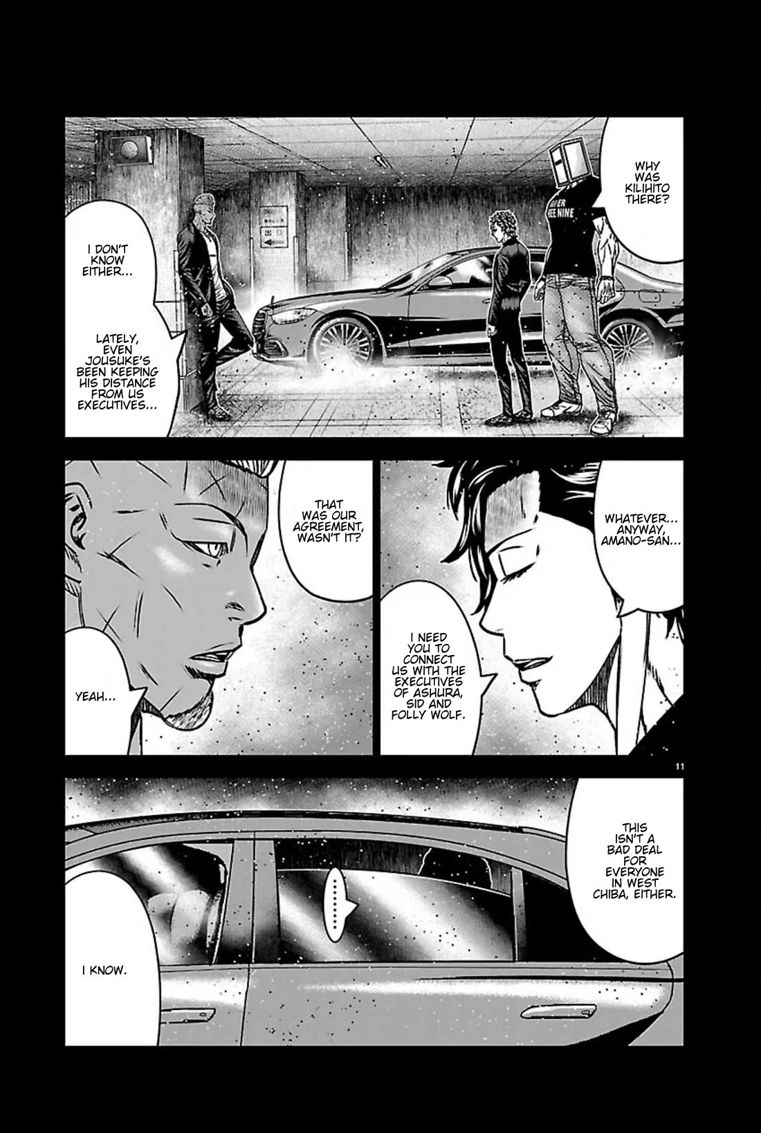Out (Makoto Mizuta) Chapter 272 page 11 - Chapter 272: !!!MAGAZINE VERSION!!!