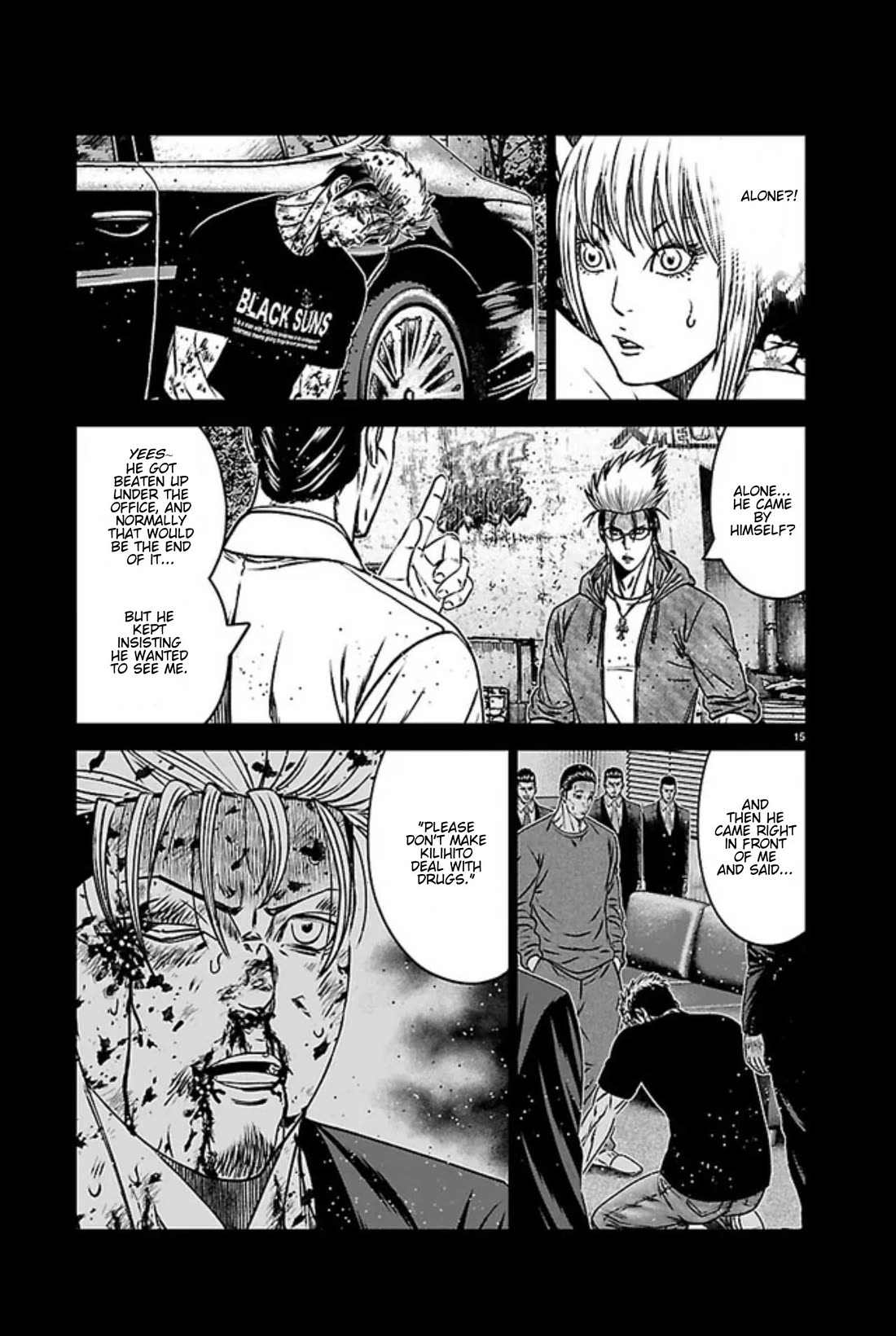 Out (Makoto Mizuta) Chapter 272 page 15 - Chapter 272: !!!MAGAZINE VERSION!!!