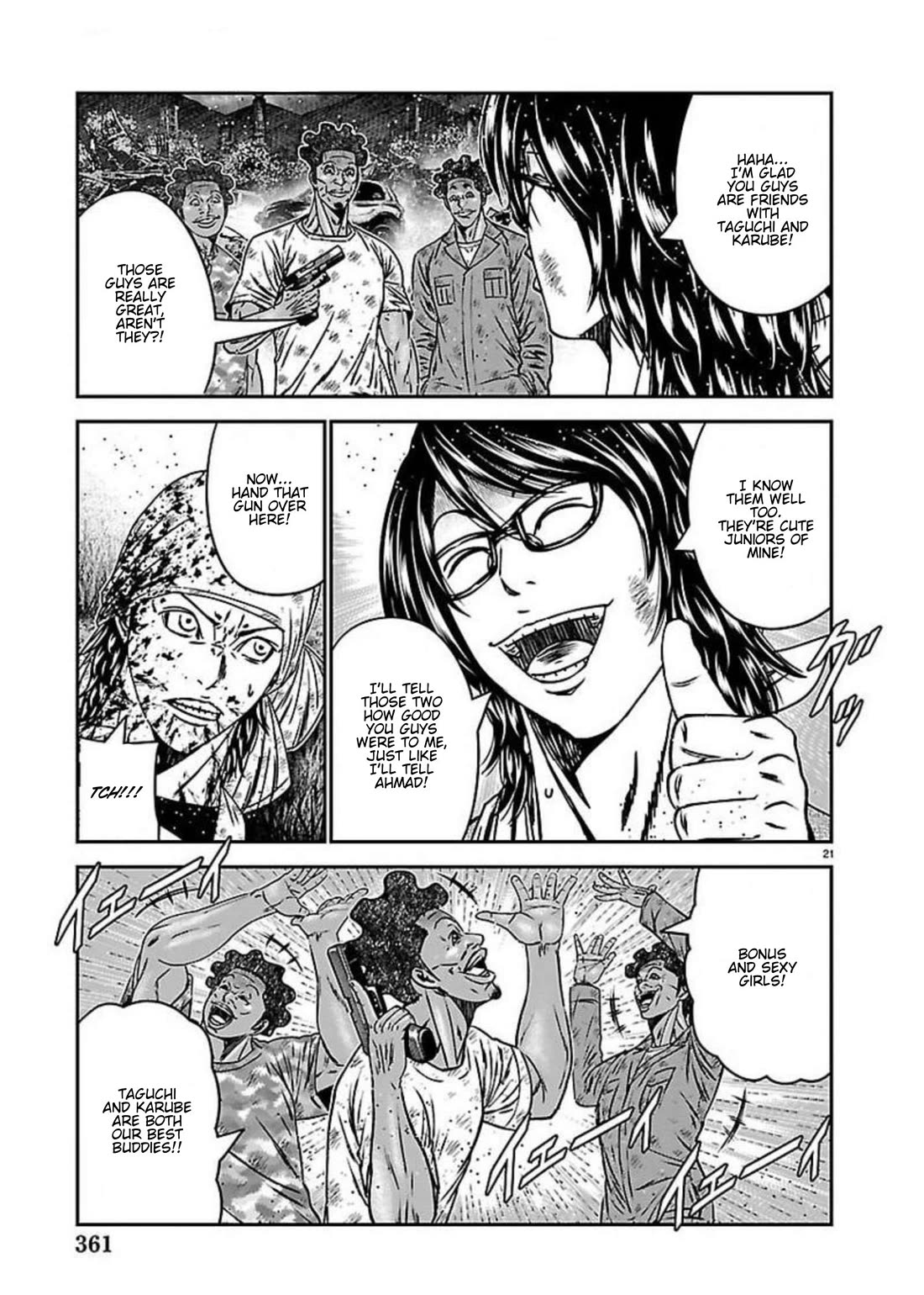 Out (Makoto Mizuta) Chapter 274 page 21 - Chapter 274: !!!MAGAZINE VERSION!!!