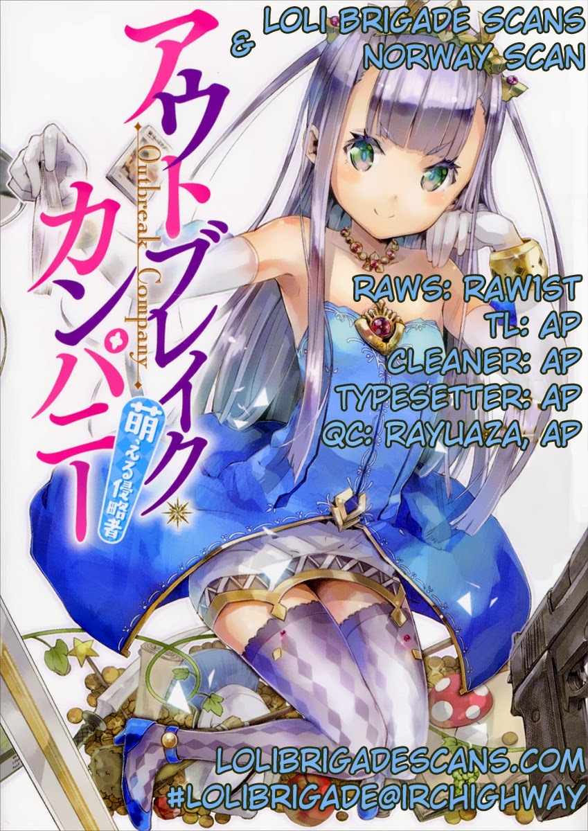 Outbreak Company - Moeru Shinryakusha Chapter 6 page 1 - Chapter 6