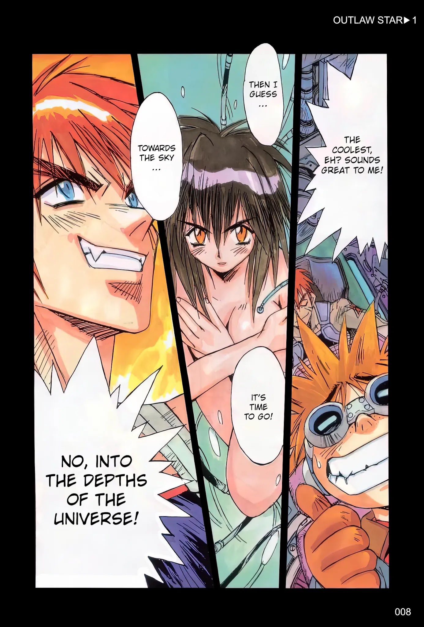 Outlaw Star Chapter 1 page 4 - Chapter 1: Fire & Ice