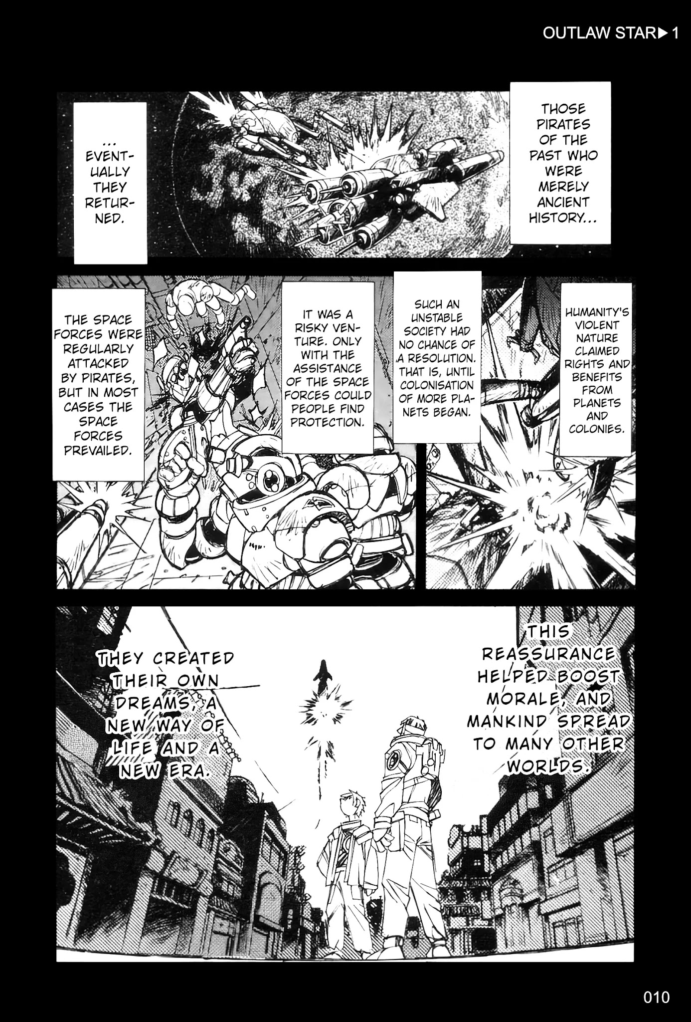 Outlaw Star Chapter 1 page 6 - Chapter 1: Fire & Ice