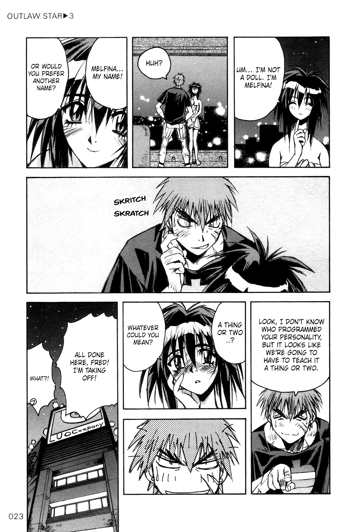 Outlaw Star Chapter 11 page 19 - Chapter 11: Honky Tonk Women