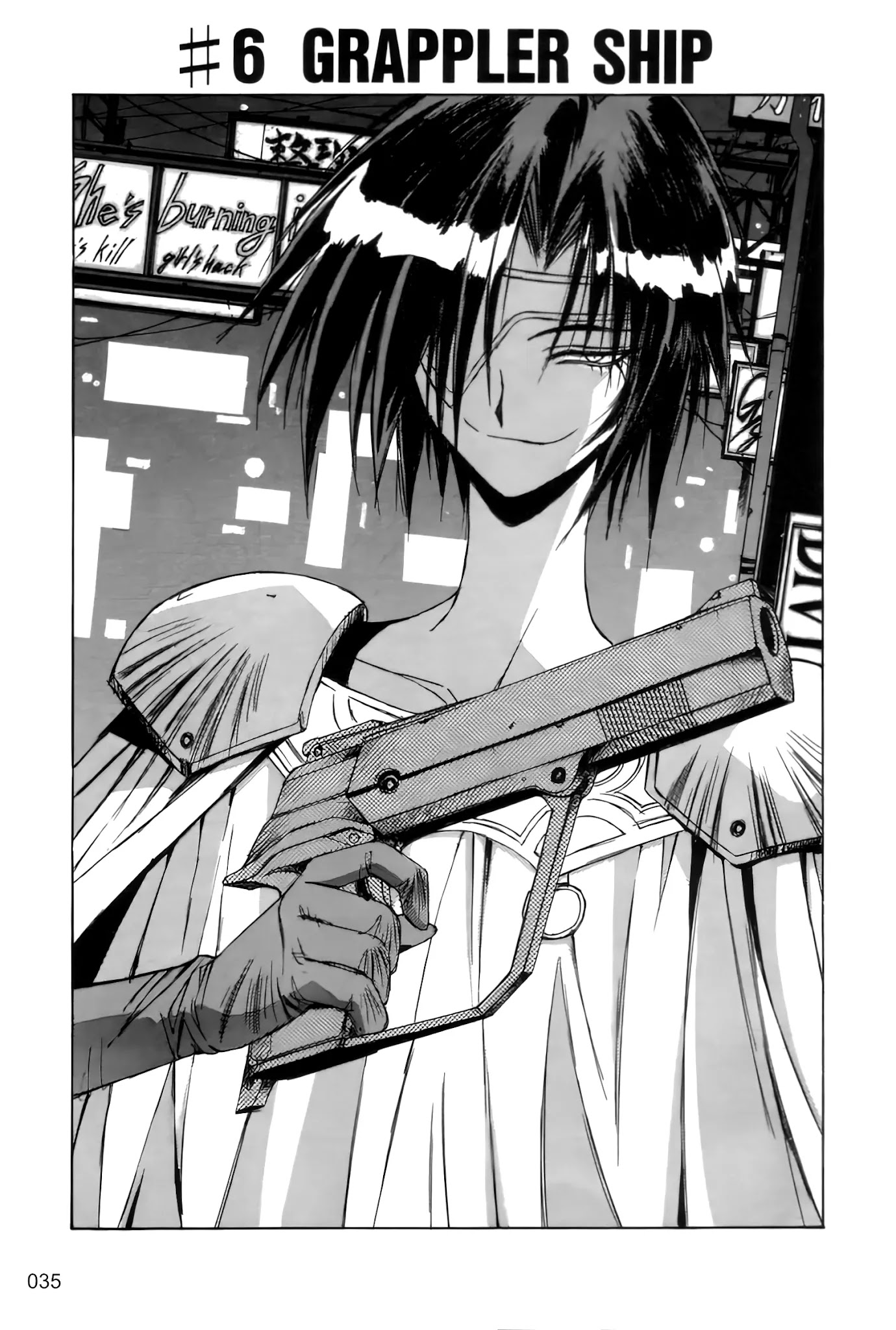 Outlaw Star Chapter 6 page 1 - Chapter 6: Grappler Ship