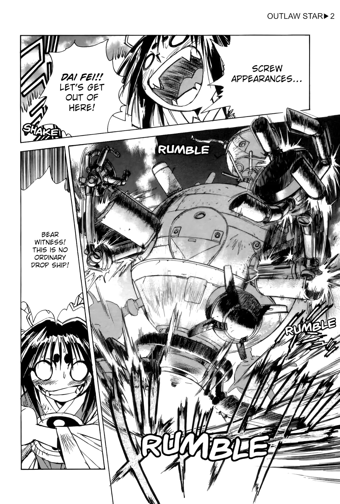 Outlaw Star Chapter 6 page 14 - Chapter 6: Grappler Ship