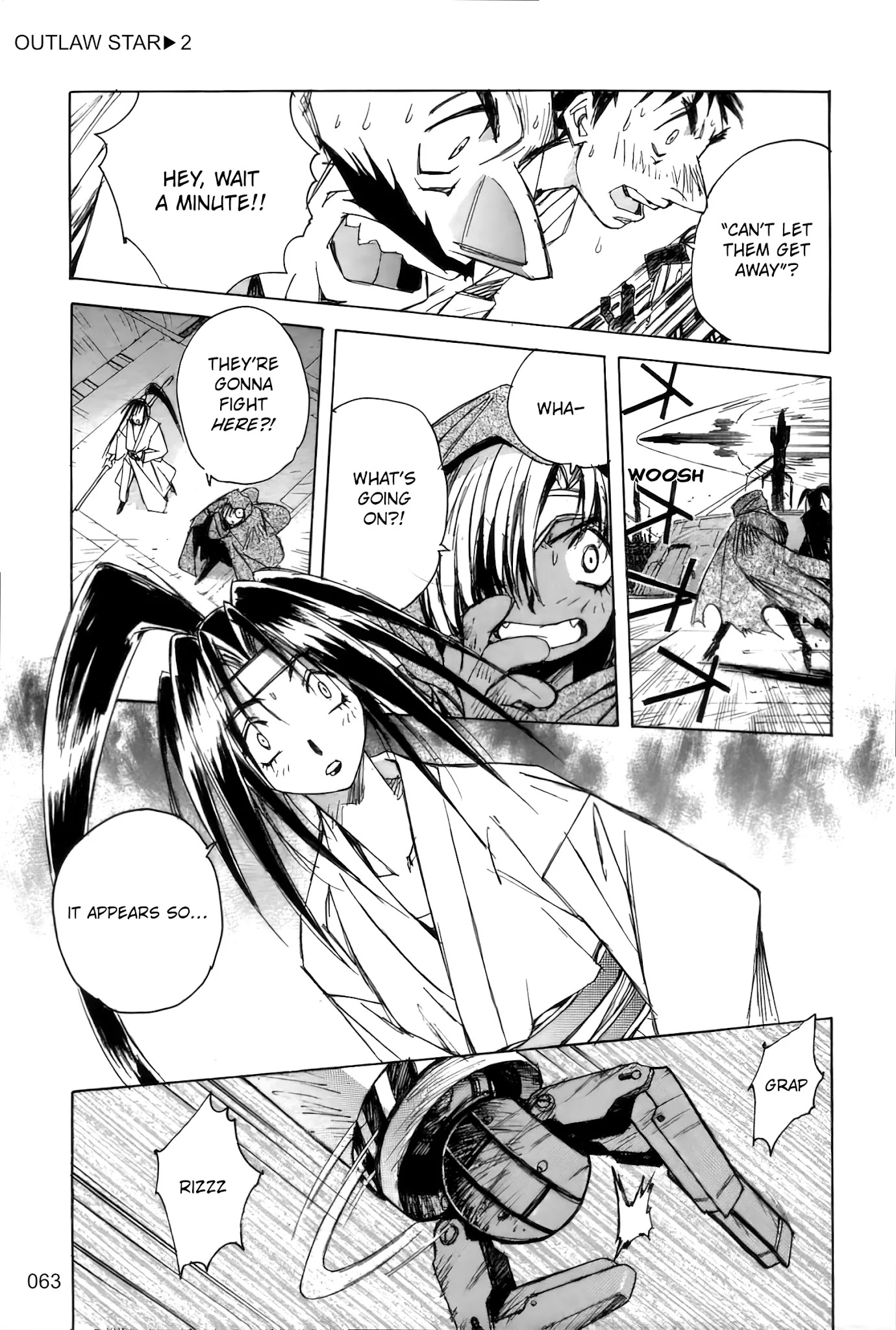 Outlaw Star Chapter 7 page 5 - Chapter 7: Zero-Range Attack