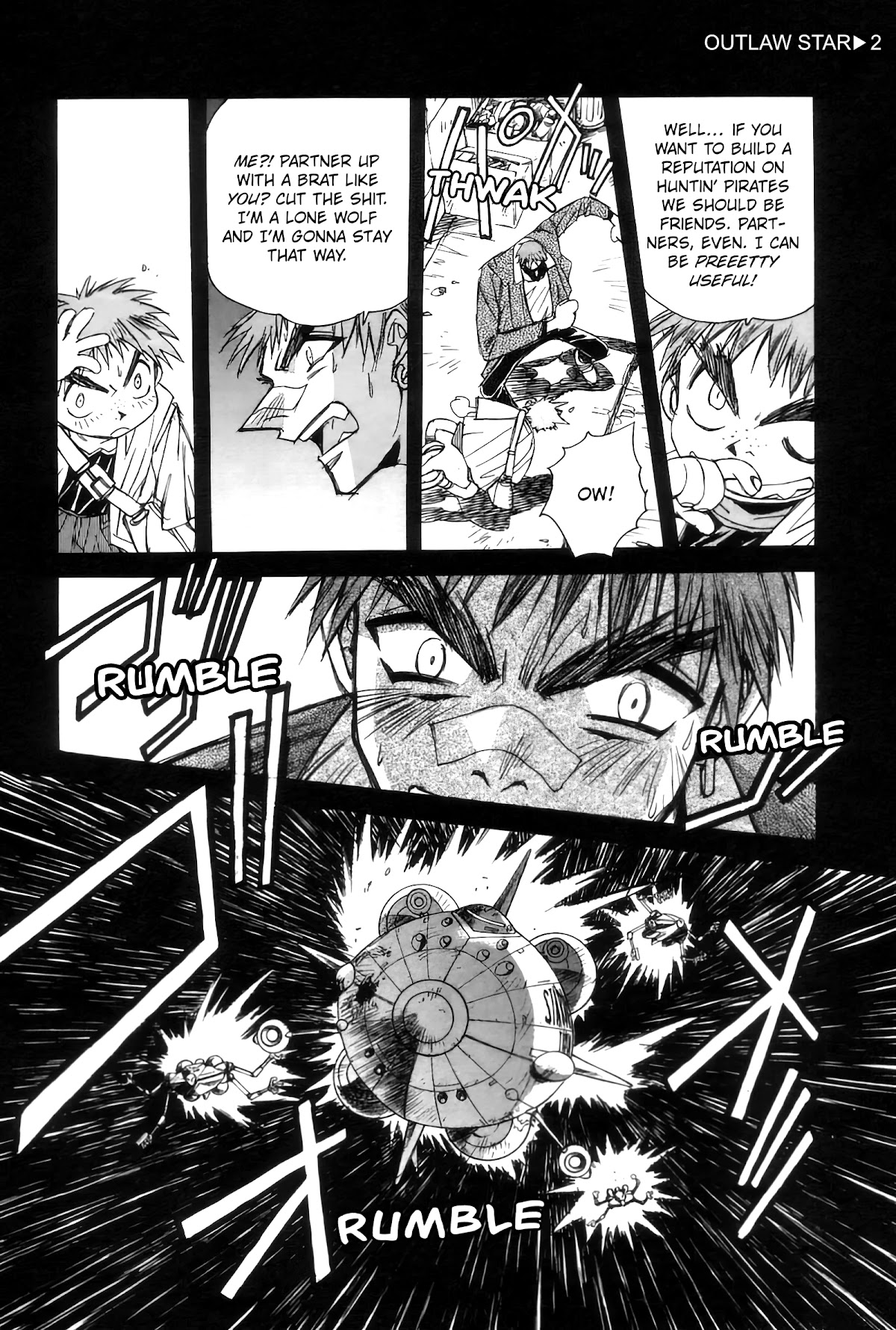 Outlaw Star Chapter 9 page 4 - Chapter 9: Let's Do It