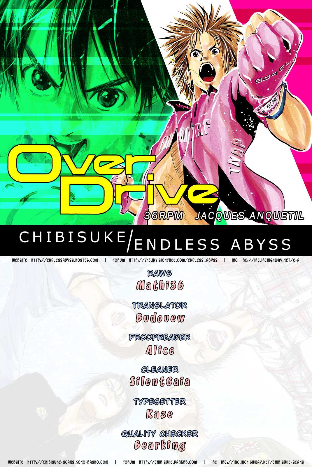 Over Drive Chapter 36 page 1 - Chapter 36 : 36rpm - Jacques ANQUETIL