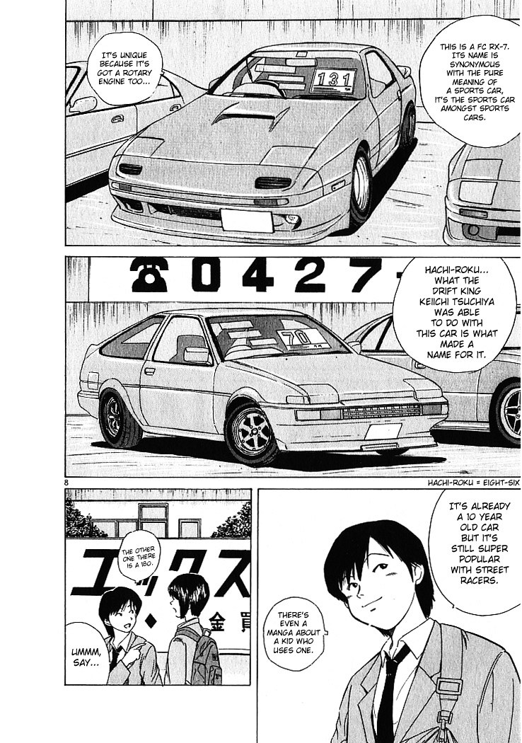 Over Rev! Chapter 6 page 8 - Chapter 6 : The Beloved Car's Colors!