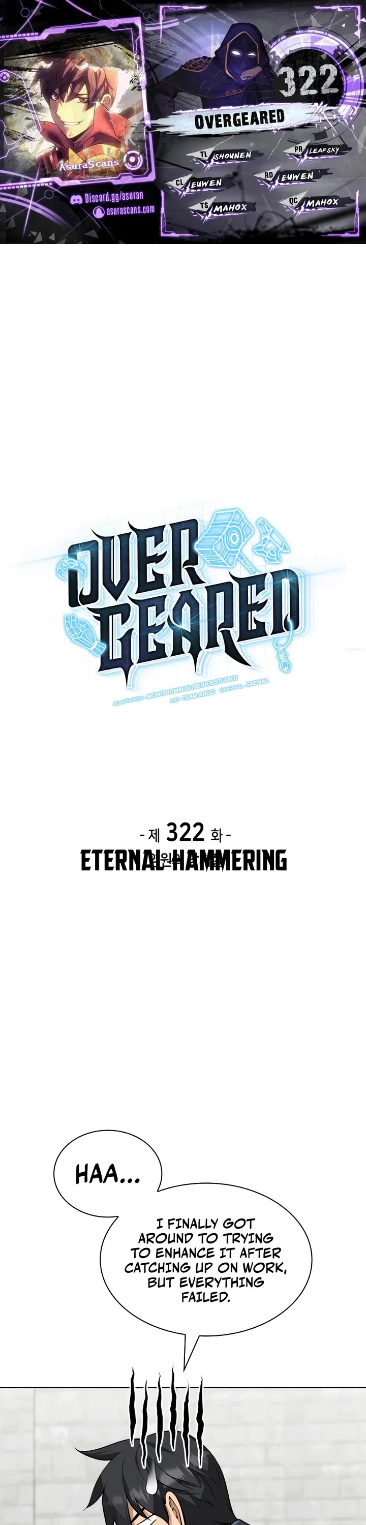 Overgeared (Team Argo) Chapter 322 page 1 - Chapter 322: Eternal Hammering