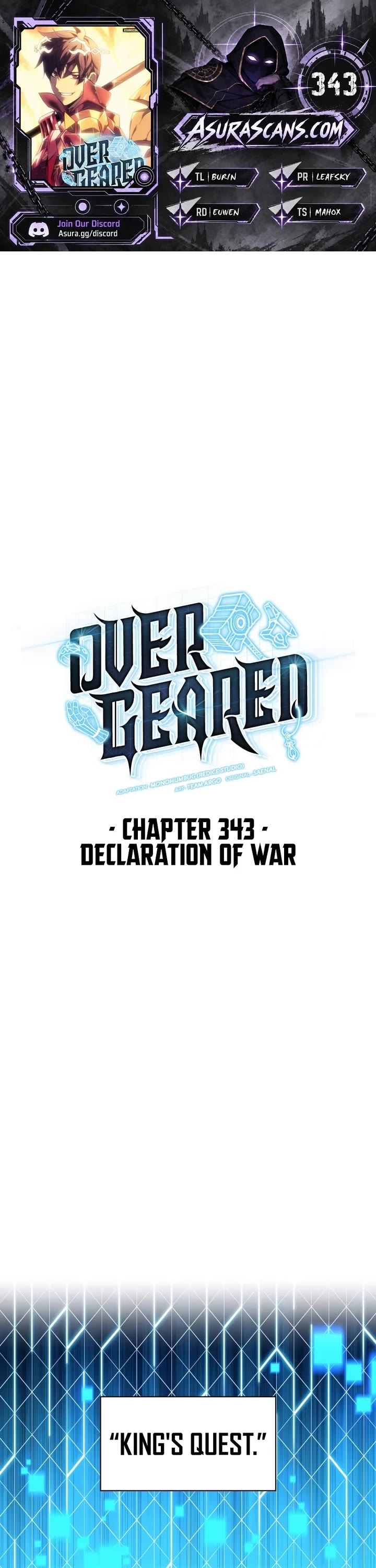 Overgeared (Team Argo) Chapter 343 page 1 - Chapter 343: Declaration of War