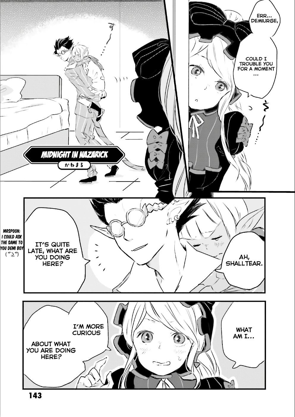 Overlord La Carte Chapter 28 page 1 - Chapter 28: Midnight in Nazarick