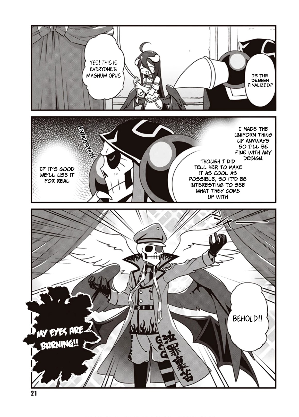 Overlord The Undead King Oh! Chapter 13 page 21 - Chapter 13: Let’s design a good looking uniform!