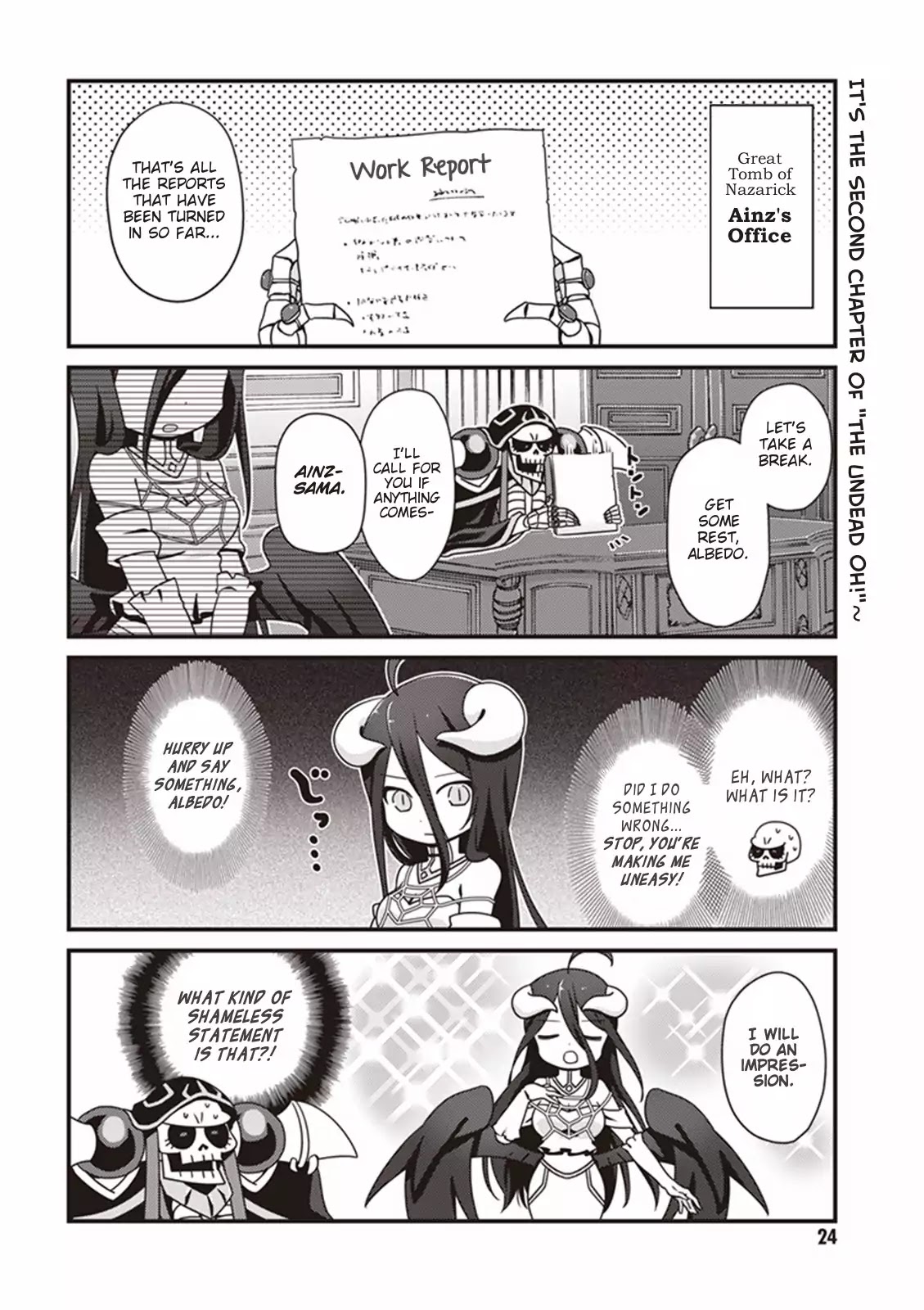 Overlord The Undead King Oh! Chapter 2 page 2 - Chapter 2: Absolutely No Laughing In The Great Tomb Of Nazarick