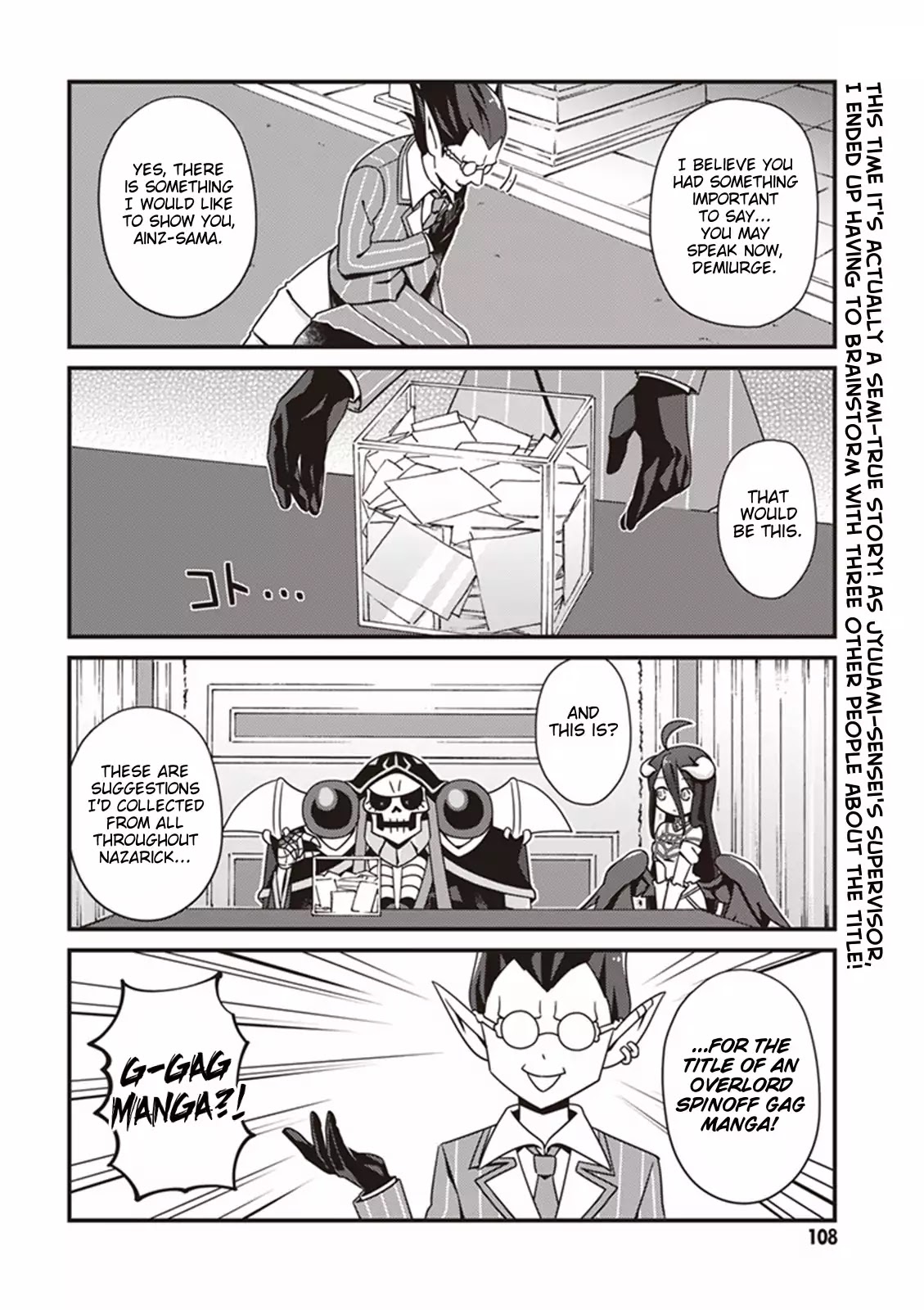 Overlord The Undead King Oh! Chapter 6 page 2 - Chapter 6: Lets Come Up with A Title For This Comic