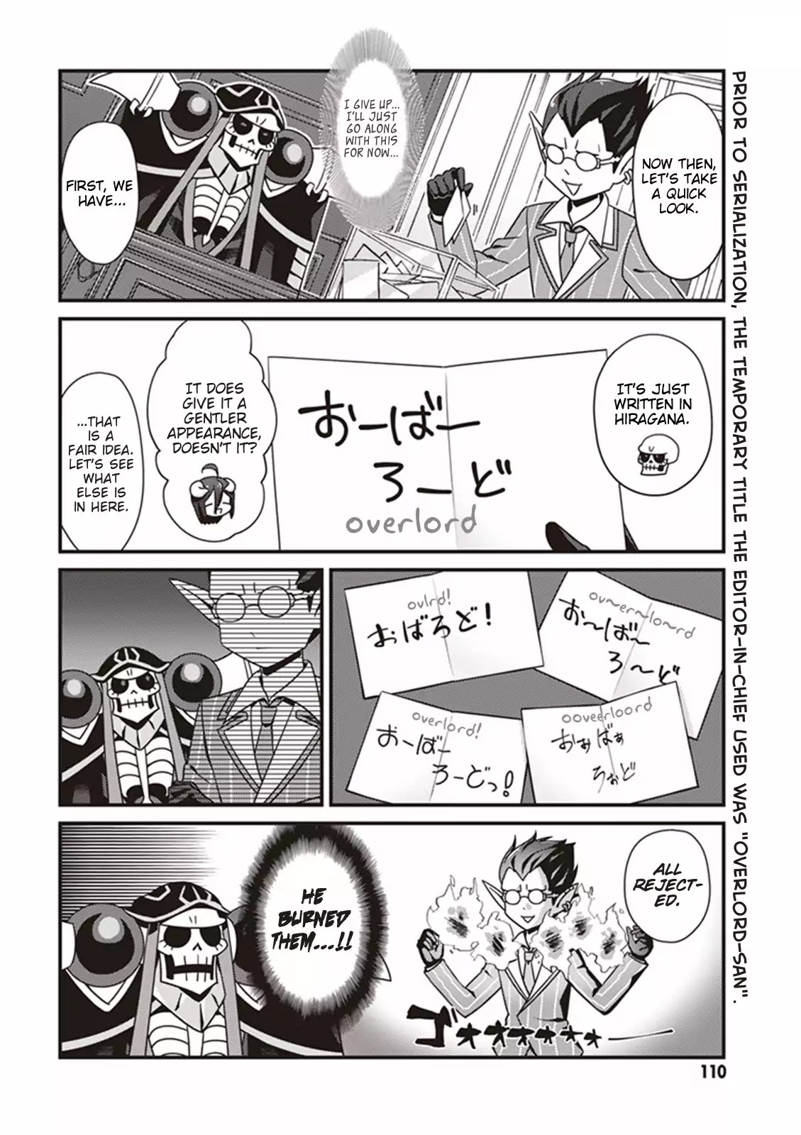 Overlord The Undead King Oh! Chapter 6 page 4 - Chapter 6: Lets Come Up with A Title For This Comic