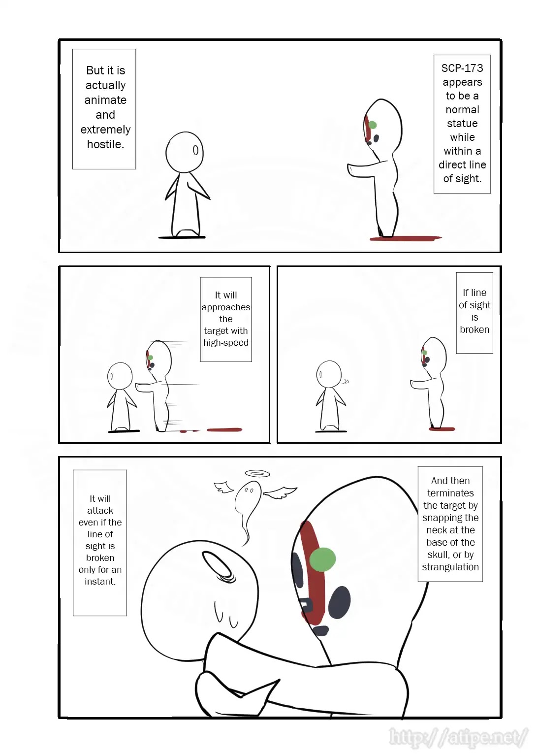 Oversimplified SCP Chapter 1 page 2 - Chapter 1: SCP-173 The Sculpture - The Original