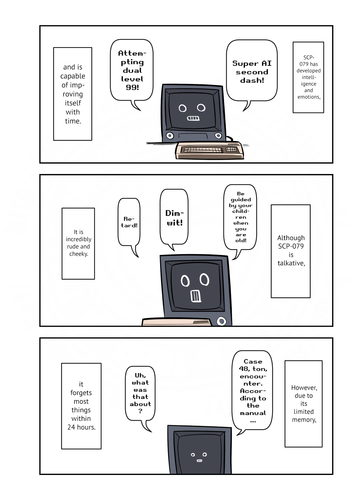 Oversimplified SCP Chapter 141 page 3 - Chapter 141: SCP-079
