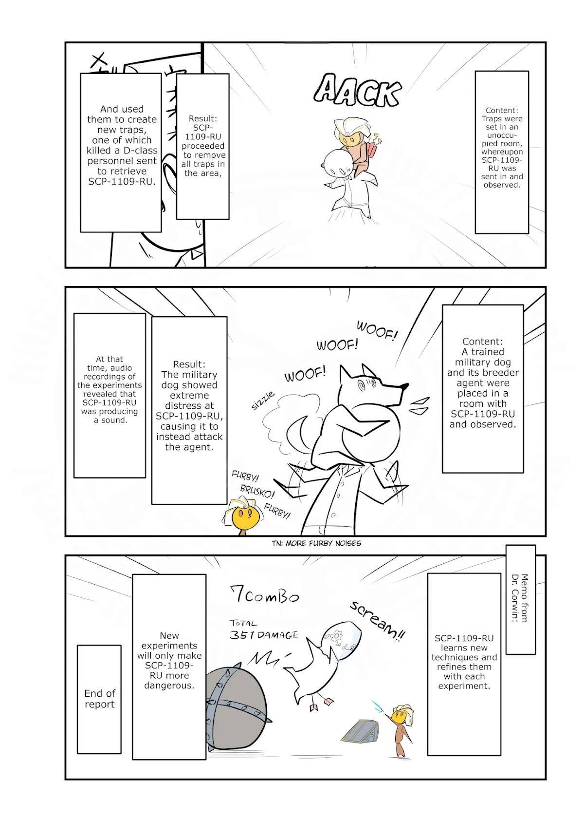 Oversimplified SCP Chapter 171 page 4 - Chapter 171: SCP-1109-RU "Harlequin"