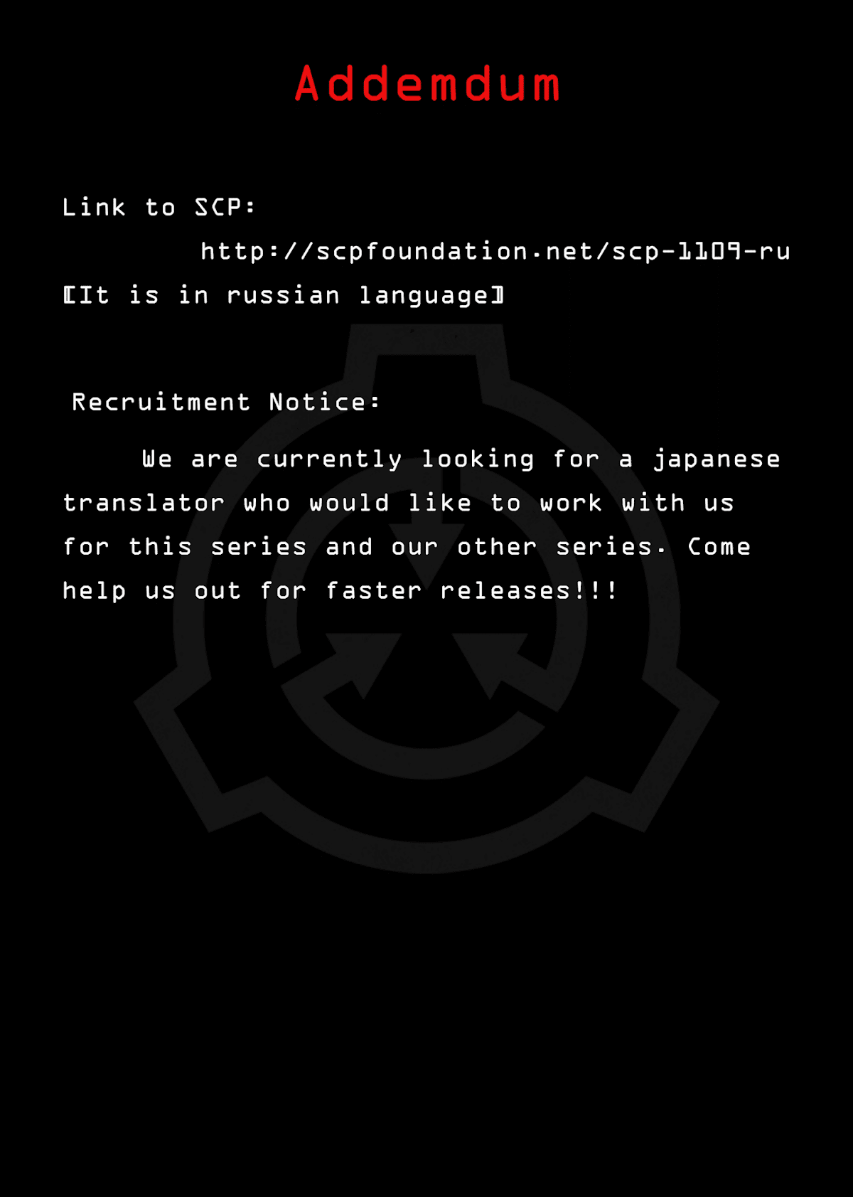 Oversimplified SCP Chapter 171 page 5 - Chapter 171: SCP-1109-RU "Harlequin"