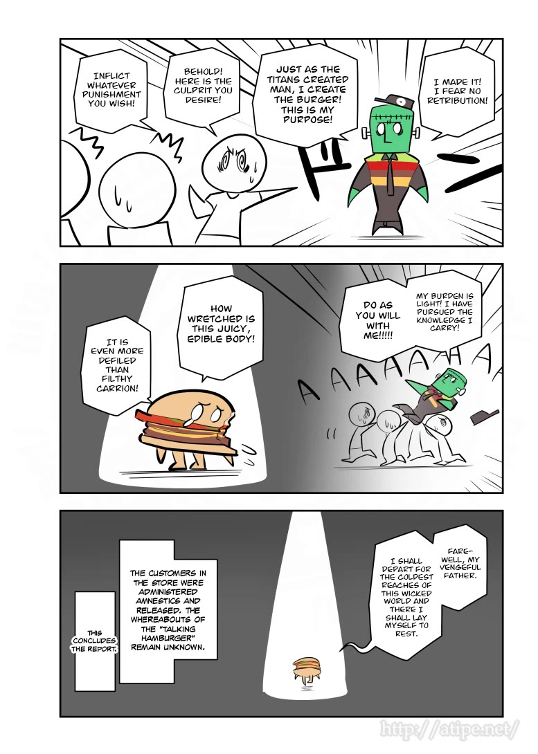 Oversimplified SCP Chapter 191 page 4 - Chapter 191: SCP-5818 Frankenstein Burger King