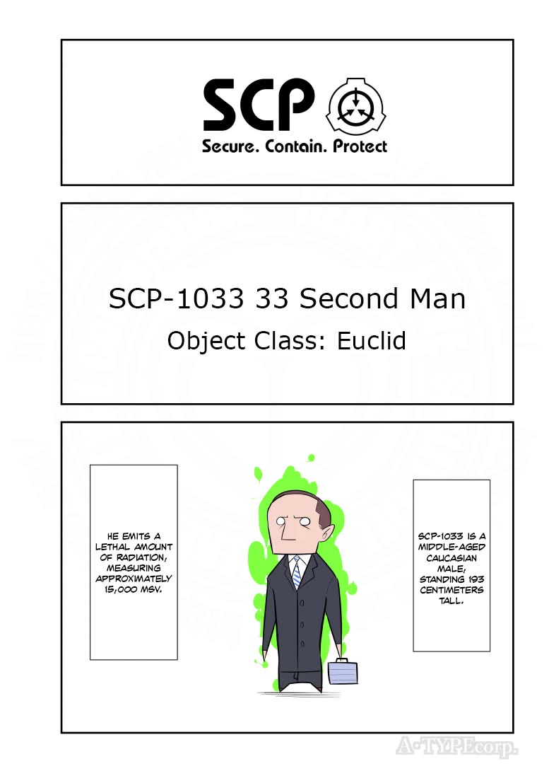 Oversimplified SCP Chapter 193 page 1 - Chapter 193: SCP-1033 33 Second Man