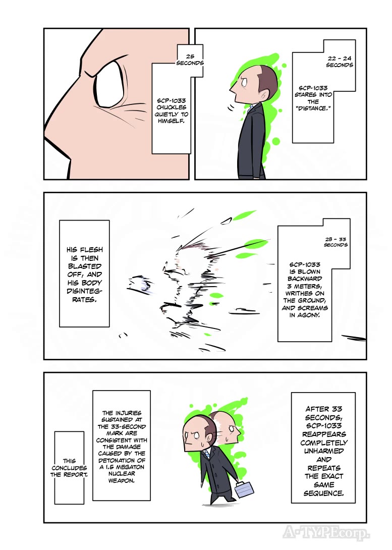 Oversimplified SCP Chapter 193 page 4 - Chapter 193: SCP-1033 33 Second Man