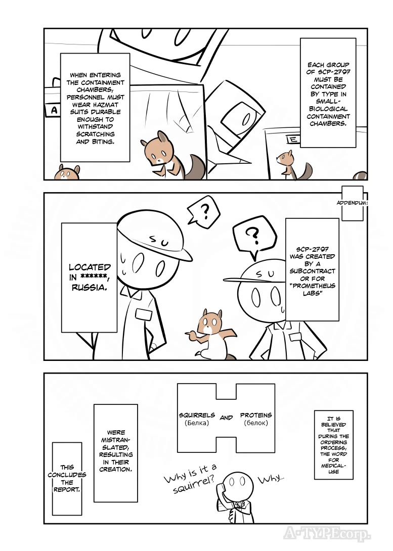 Oversimplified SCP Chapter 197 page 4 - Chapter 197: SCP-2797 Белки (Proteins/Squirrels)
