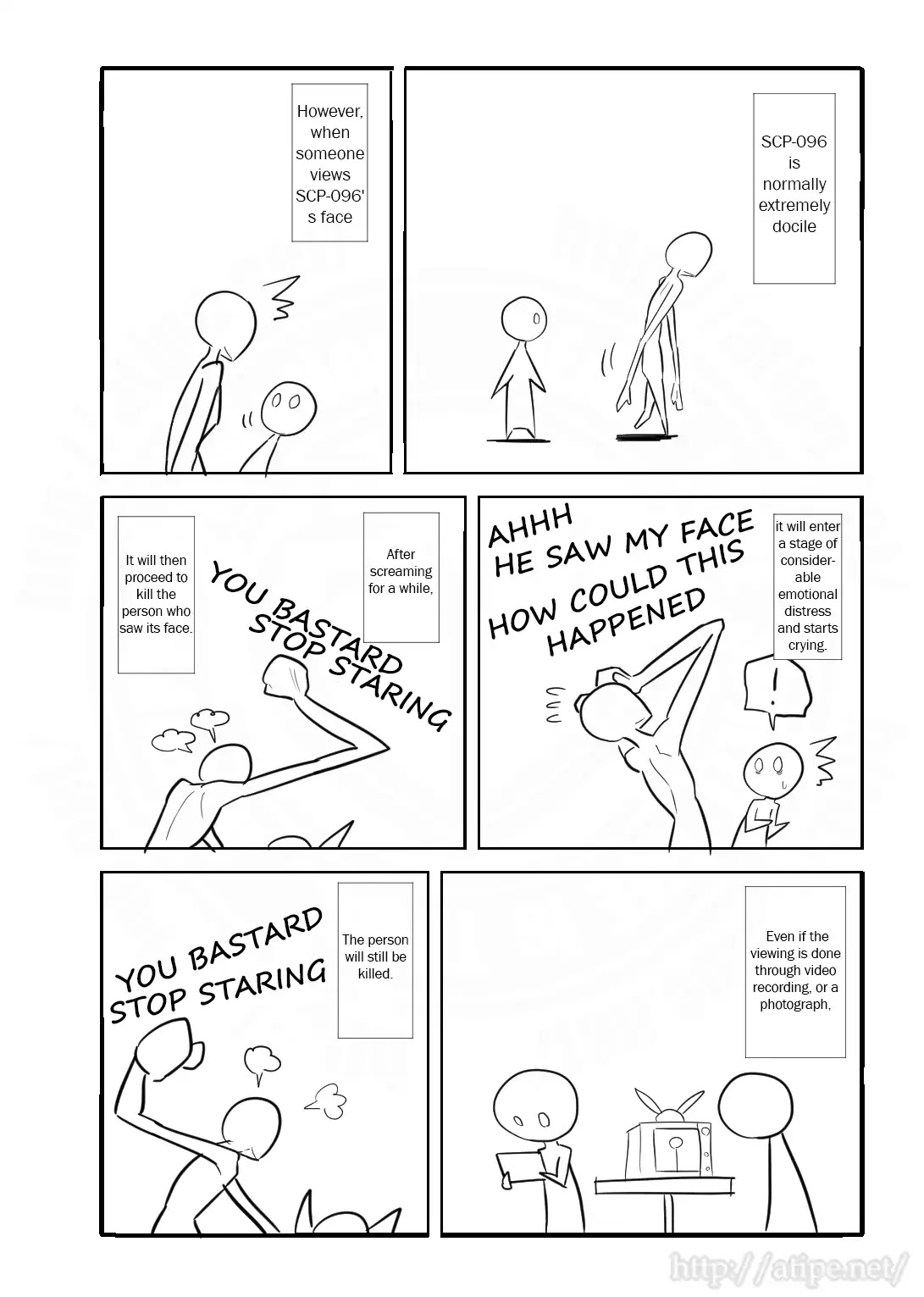 Oversimplified SCP Chapter 2 page 2 - Chapter 2: SCP-096 The "Shy Guy"