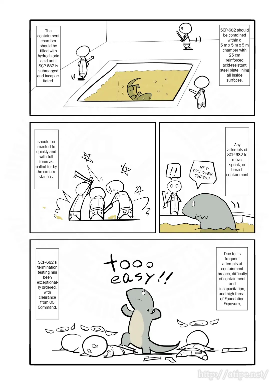Oversimplified SCP Chapter 4 page 3 - Chapter 4: SCO-682 Hard-to-Destroy Reptile