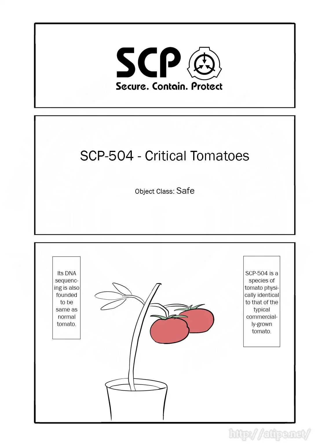 Oversimplified SCP Chapter 5 page 1 - Chapter 5: SCP-504 - Critical Tomatoes