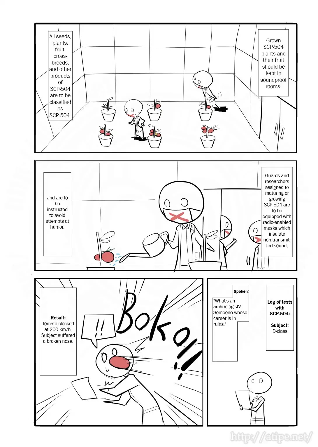 Oversimplified SCP Chapter 5 page 3 - Chapter 5: SCP-504 - Critical Tomatoes