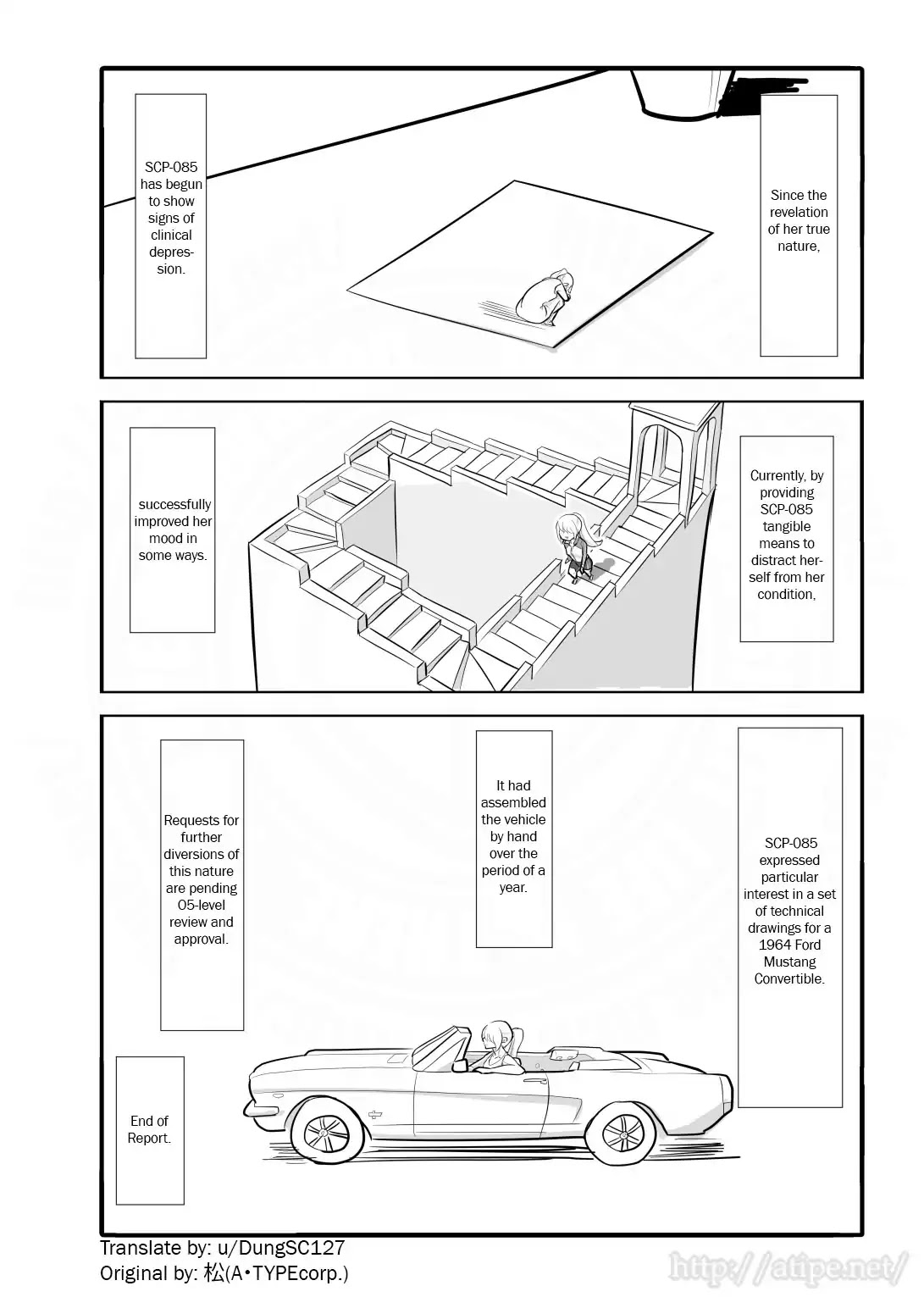 Oversimplified SCP Chapter 6 page 4 - Chapter 6: SCP-085 Hand-draw "Cassy"